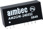 AM2GW-NZ and AM2GW-Z: Low-cost 2 Watt Isolated DC-DC converters, in SIP9 with OT -40oC to + 85oC
